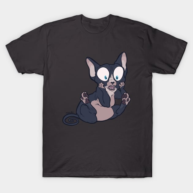 Oh My - Tuxedo Sphynx T-Shirt by TaksArt